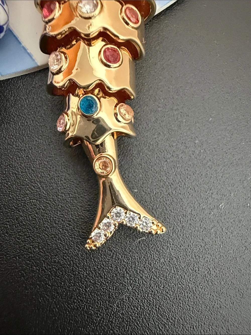 Piper K | Ceramic Cubic Zirconia Fish (Moves) Bag Charm 🐟